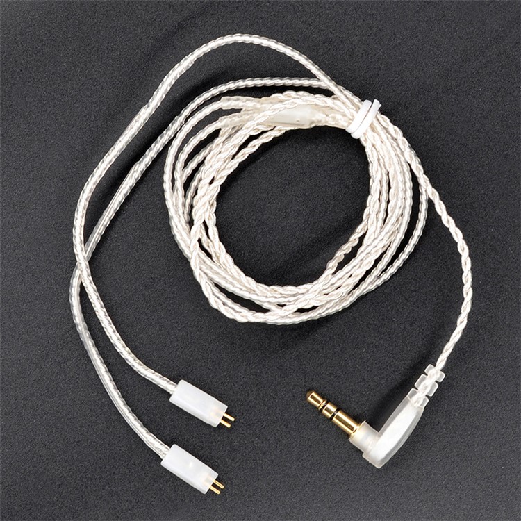 KZ ZST ED12 Earbuds 0.75mm 2Pin Upgrade Silver Plated Earbuds Audio Cable Replacement-1