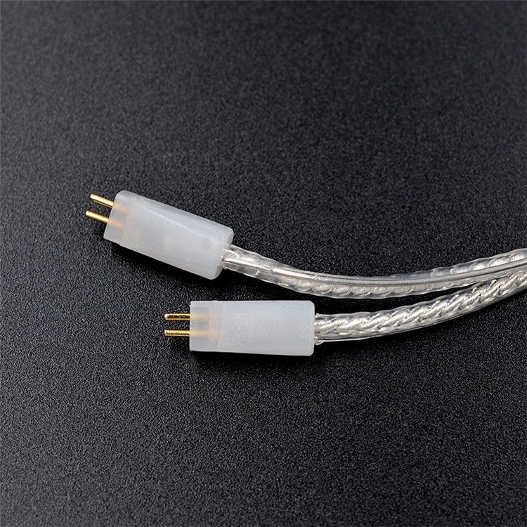 KZ ZST ED12 Earbuds 0.75mm 2Pin Upgrade Silver Plated Earbuds Audio Cable Replacement-3