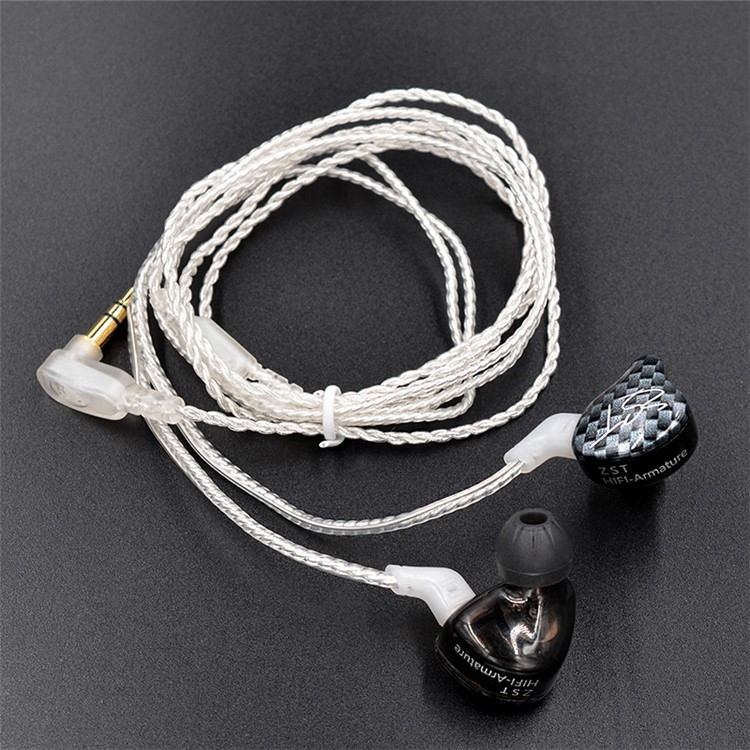 KZ ZST ED12 Earbuds 0.75mm 2Pin Upgrade Silver Plated Earbuds Audio Cable Replacement-7