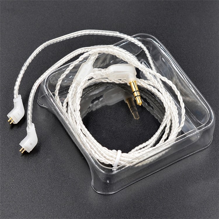 KZ ZST ED12 Earbuds 0.75mm 2Pin Upgrade Silver Plated Earbuds Audio Cable Replacement-8