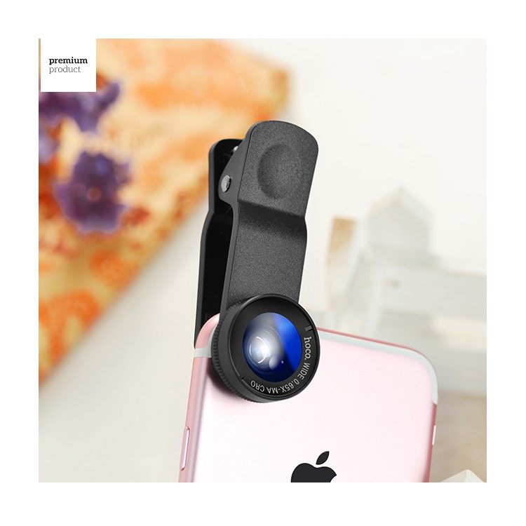HOCO PH6 Clip-on High Definition 110° Wide Angle + 10X Macro Lens for iPhone Samsung Smartphones-3