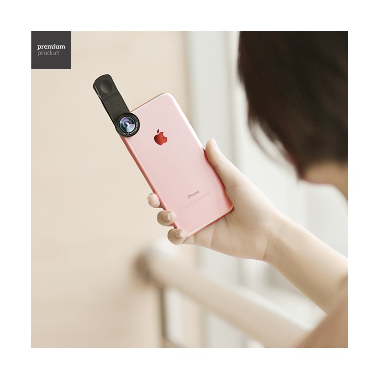 HOCO PH6 Clip-on High Definition 110° Wide Angle + 10X Macro Lens for iPhone Samsung Smartphones-4