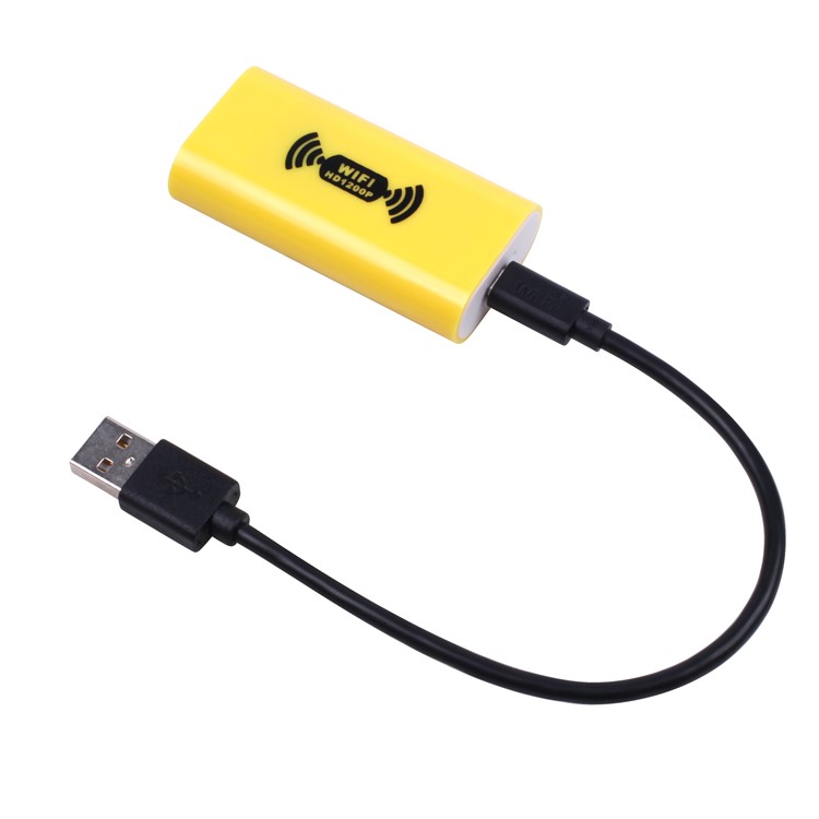 YPC110B 5M IP68 Wireless Endoscope HD 1200P WiFi Borescope Inspection Snake Camera for Android and IOS - Yellow-2