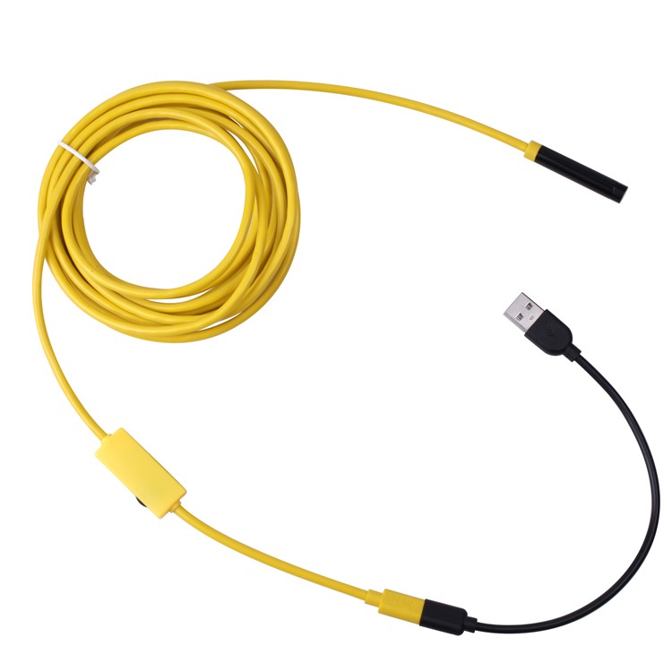 YPC110B 5M IP68 Wireless Endoscope HD 1200P WiFi Borescope Inspection Snake Camera for Android and IOS - Yellow-7