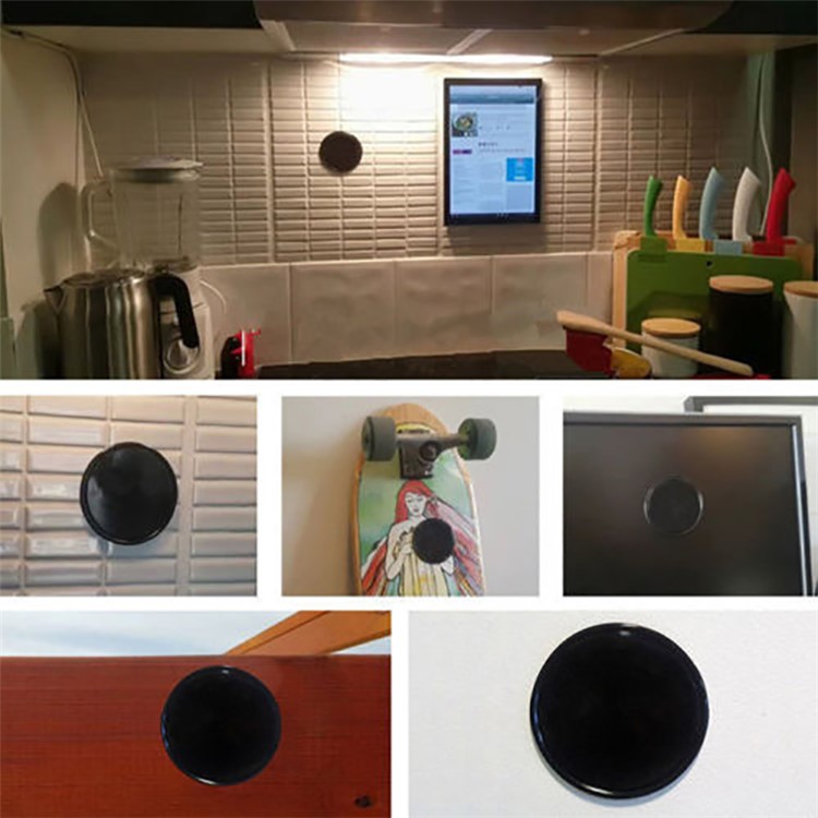 2PCS Round and Triangle Shaped Magical Gel Pad Anti-slip Mat Wall Sticker Car Mobile Phone Bracket Mat-5