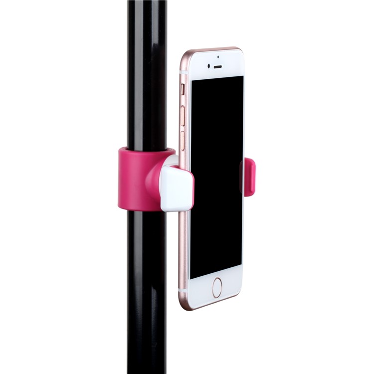 MOMAX Selfie Hero DUO Dual Mount Adapter Handheld Bluetooth Selfie Stick for iPhone GoPro - Rose-12