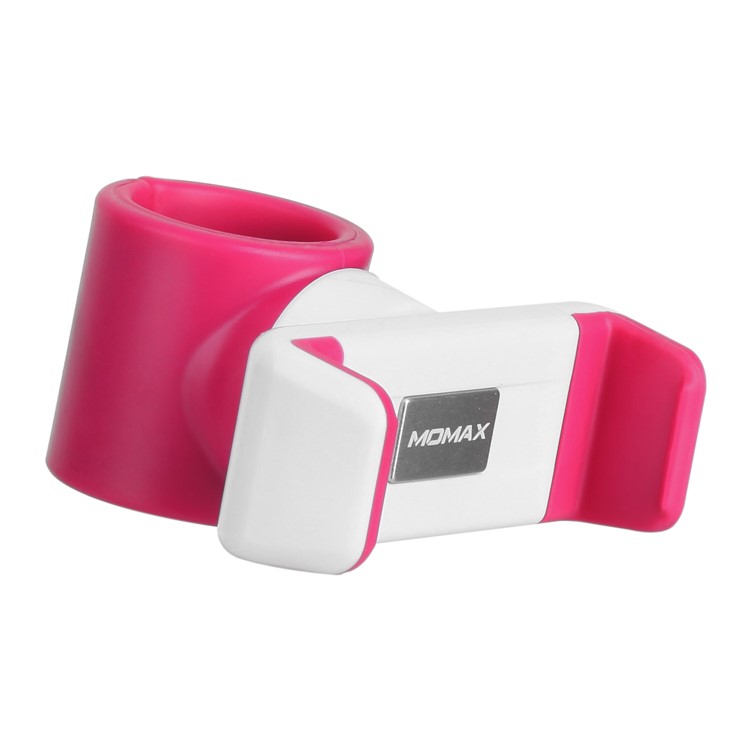 MOMAX Selfie Hero DUO Dual Mount Adapter Handheld Bluetooth Selfie Stick for iPhone GoPro - Rose-9
