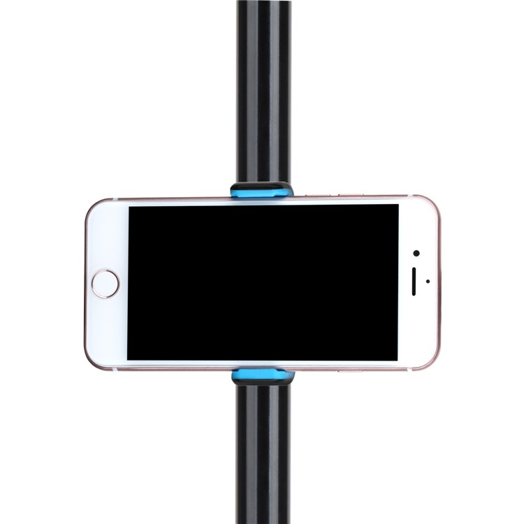 MOMAX Selfie Hero DUO Extendable Dual Holder Bluetooth Selfie Stick Monopod for iPhone GoPro - Blue-11