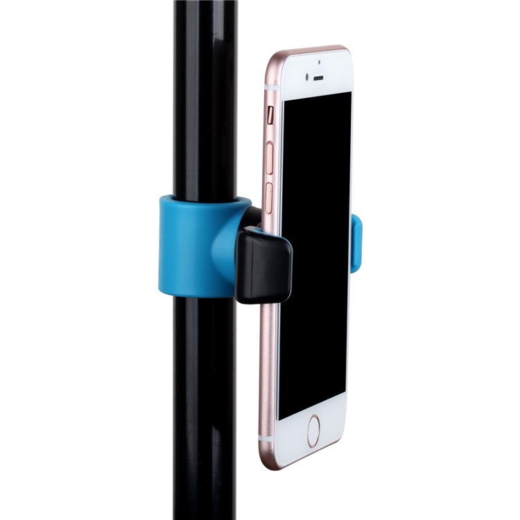 MOMAX Selfie Hero DUO Extendable Dual Holder Bluetooth Selfie Stick Monopod for iPhone GoPro - Blue-12