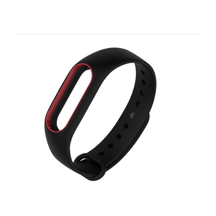 Anti-lost TPU Wrist Strap Replacement for Xiaomi Mi Band 2 - Black + Red-2