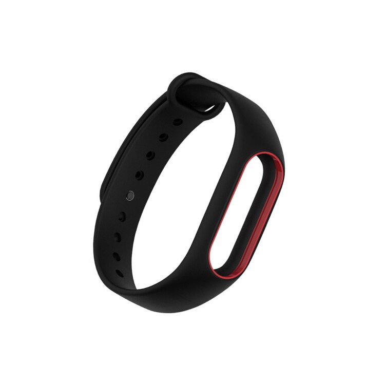 Anti-lost TPU Wrist Strap Replacement for Xiaomi Mi Band 2 - Black + Red-5