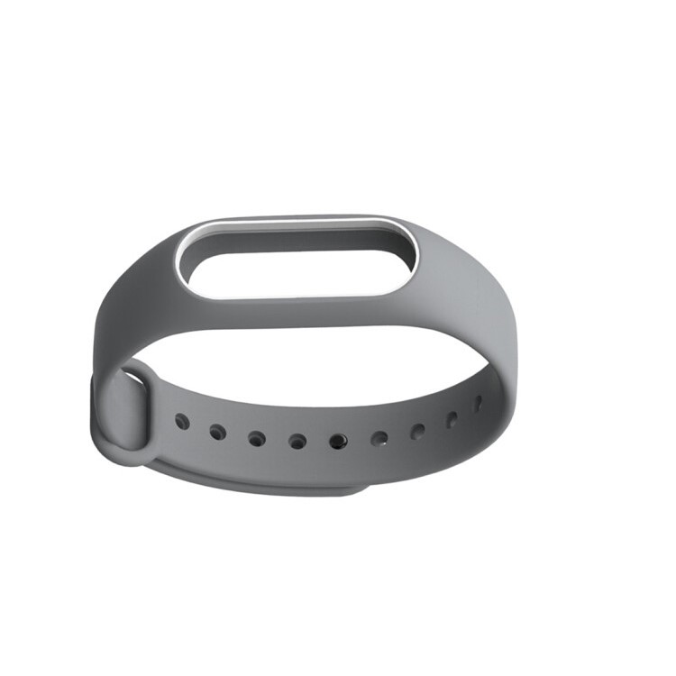 TPU Anti-lost Wrist Band Strap for Xiaomi Mi Band 2 - Grey + White-4