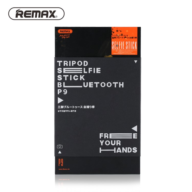 REMAX P9 Bluetooth Selfie Stick with 2-in-1 Design, Tripod with Wireless Remote Shutter - Black-6