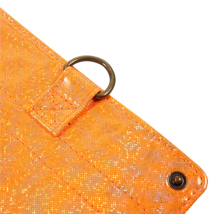 Premium PU Leather Sleeve Pouch Carry Bag with Removable Straps for Amazon Echo Speaker - Orange-15