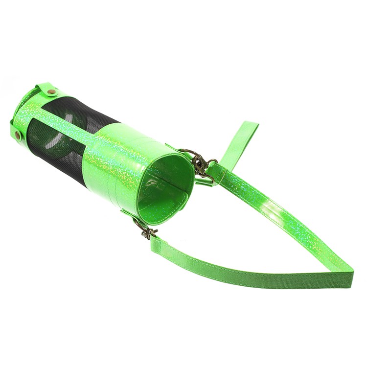 Premium PU Leather Sleeve Pouch Bag Carry Cover with Lanyards for Amazon Echo Speaker - Green-3