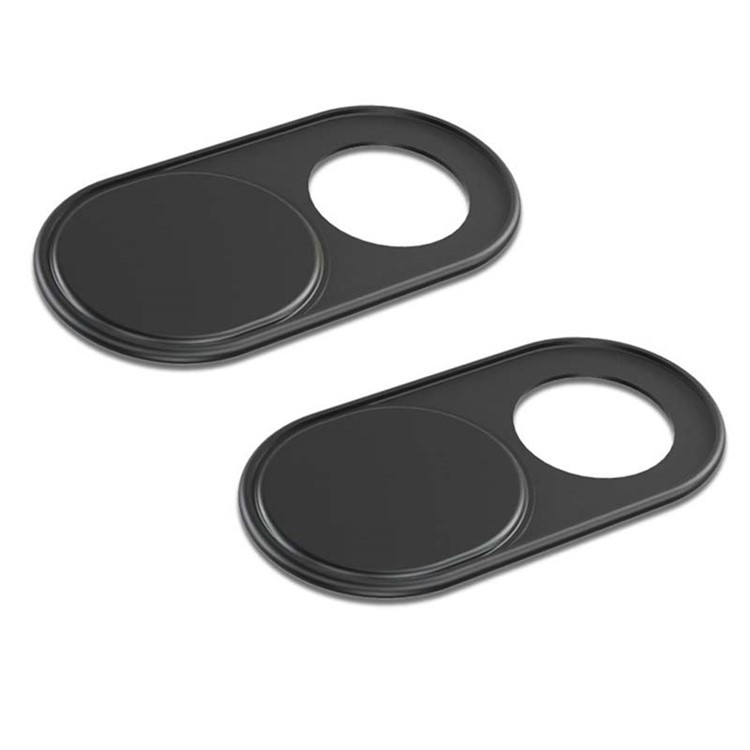 0.03-inch Ultrathin Aluminium Alloy Webcam Cover Privacy Protection for Smartphones Laptop Desktop Etc - Black-2