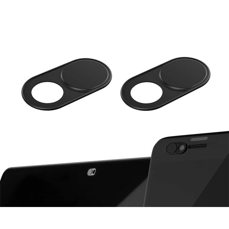 0.03-inch Ultrathin Aluminium Alloy Webcam Cover Privacy Protection for Smartphones Laptop Desktop Etc - Black-8