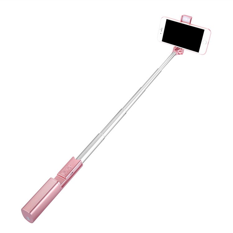 X6 Extendable Bluetooth Mini Pocket Selfie Stick for iPhone X / 8 Plus - Rose Gold Color-12