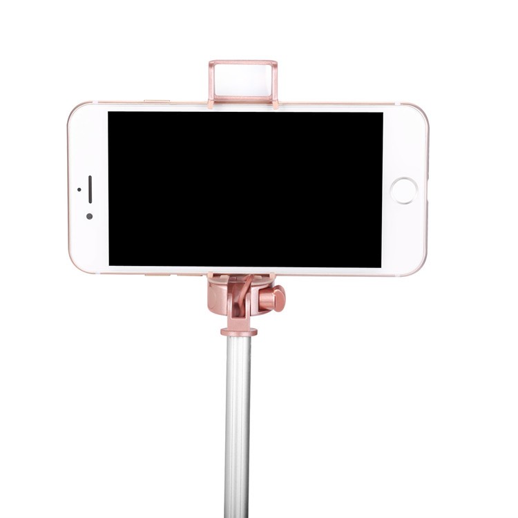 X6 Extendable Bluetooth Mini Pocket Selfie Stick for iPhone X / 8 Plus - Rose Gold Color-13