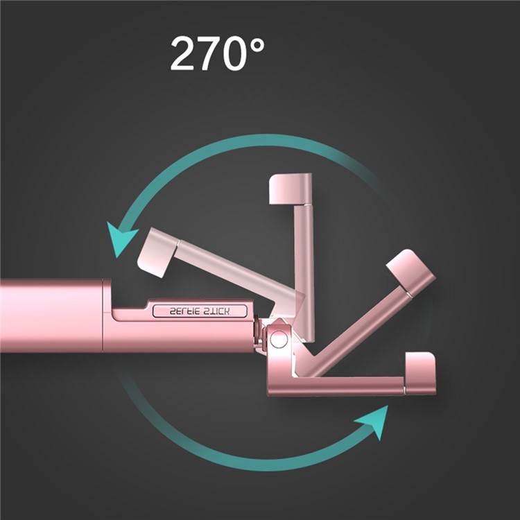 X6 Extendable Bluetooth Mini Pocket Selfie Stick for iPhone X / 8 Plus - Rose Gold Color-19