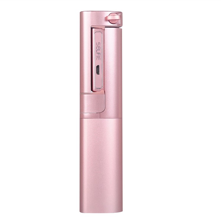 X6 Extendable Bluetooth Mini Pocket Selfie Stick for iPhone X / 8 Plus - Rose Gold Color-3