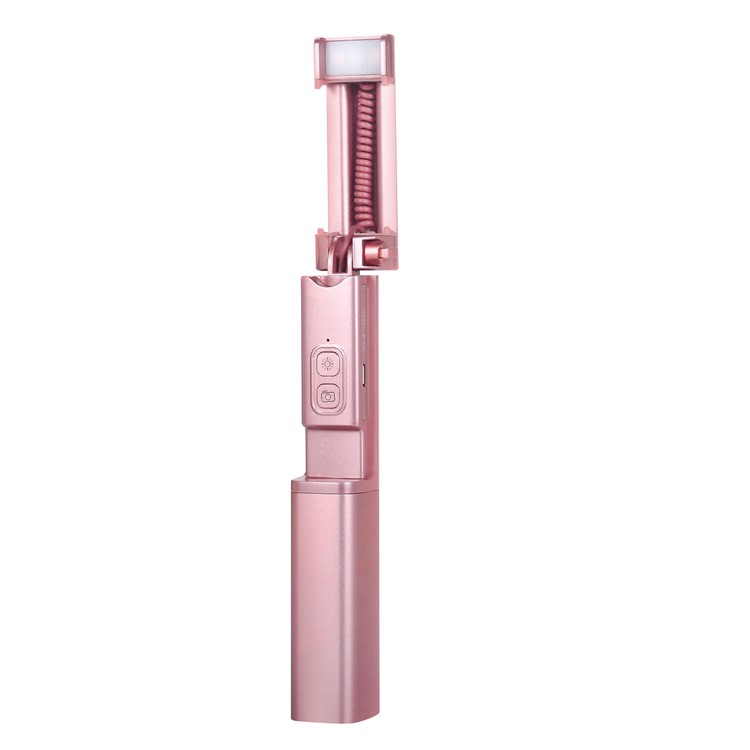 X6 Extendable Bluetooth Mini Pocket Selfie Stick for iPhone X / 8 Plus - Rose Gold Color-4