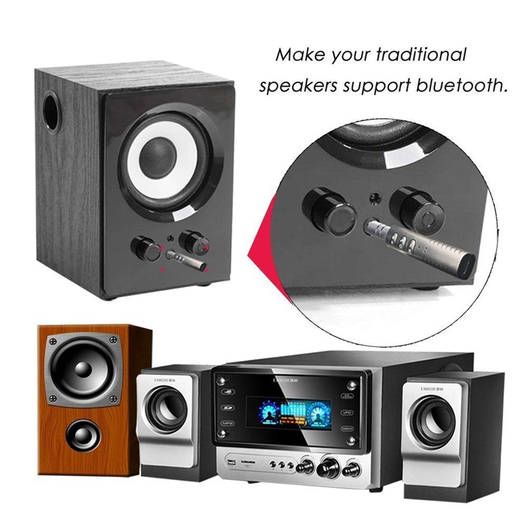 Clip-on 3.5mm Jack Bluetooth Music Receiver Car Audio Receiver Adapter for Headphone Home Car Stereo-10