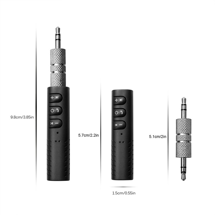 Clip-on 3.5mm Jack Bluetooth Music Receiver Car Audio Receiver Adapter for Headphone Home Car Stereo-12