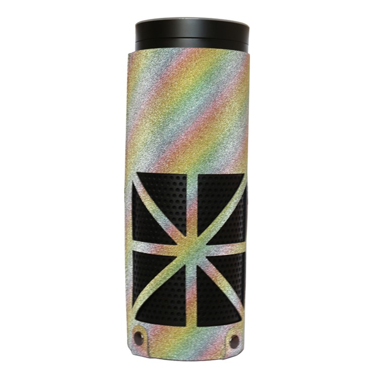 Flash Powder Surface PU Leather Sleeve Pouch Protective Case for Amazon Echo Speaker - Multi-color-1
