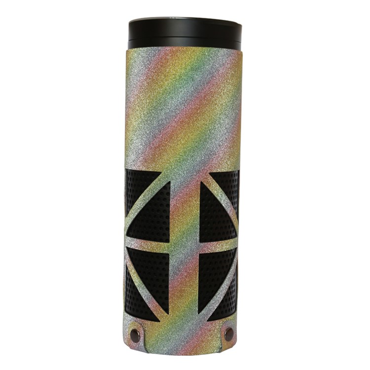 Flash Powder Surface PU Leather Sleeve Pouch Protective Case for Amazon Echo Speaker - Multi-color-2