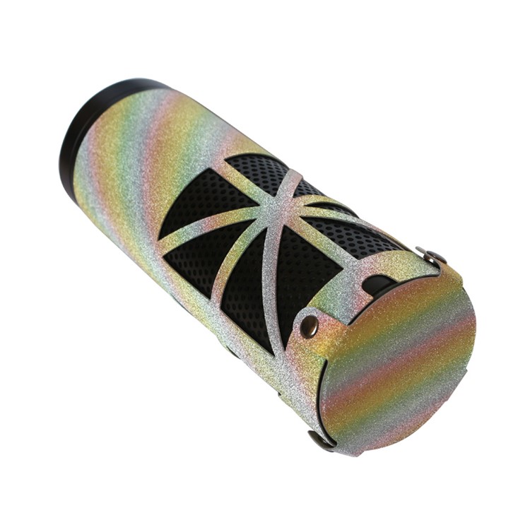 Flash Powder Surface PU Leather Sleeve Pouch Protective Case for Amazon Echo Speaker - Multi-color-3