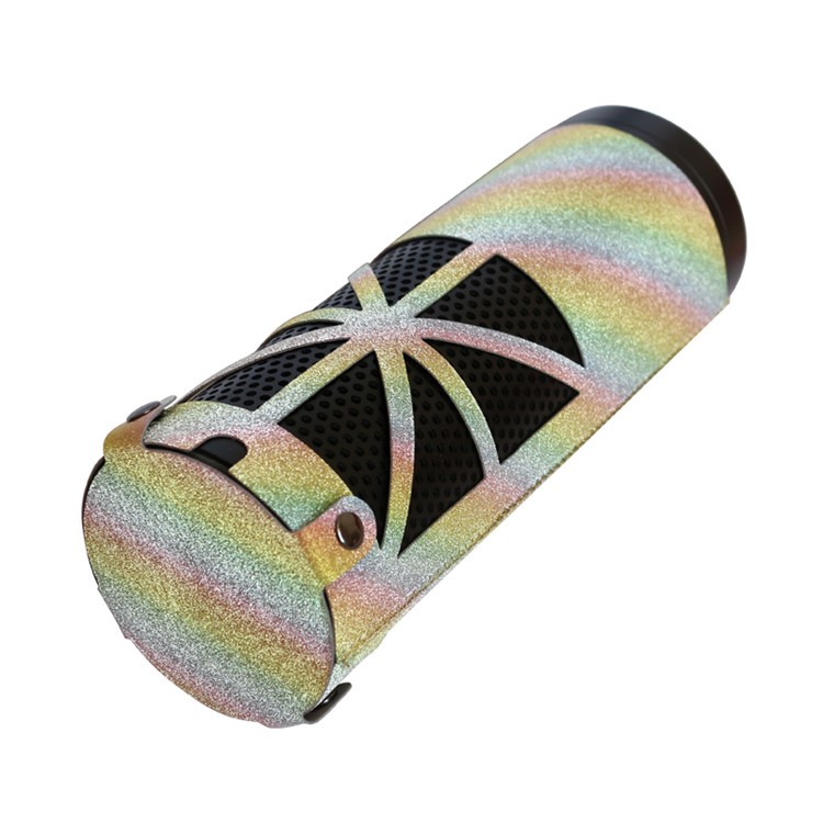 Flash Powder Surface PU Leather Sleeve Pouch Protective Case for Amazon Echo Speaker - Multi-color-4