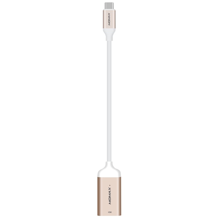 MOMAX Type C to HDMI Converter Adapter Cable for Samsung Galaxy Note 8 / S8 Plus / S8 - Champagne Gold Color-1