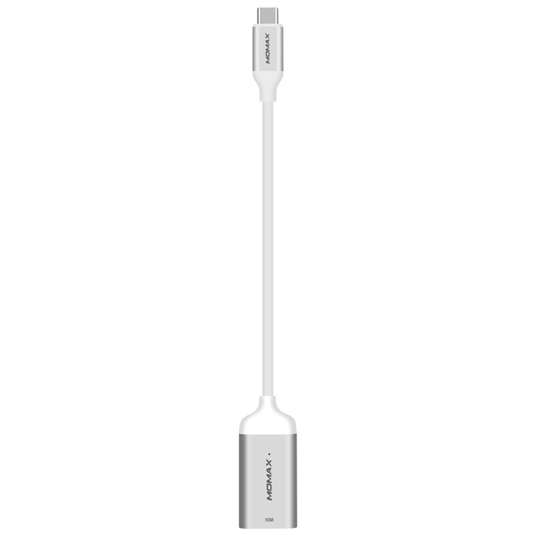 MOMAX Type-C USB3.1 to HDMI Adapter Converter Cable 20cm for Samsung Galaxy Note 8 / S8 Plus / S8 - Silver Color-1