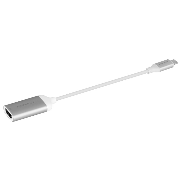 MOMAX Type-C USB3.1 to HDMI Adapter Converter Cable 20cm for Samsung Galaxy Note 8 / S8 Plus / S8 - Silver Color-5