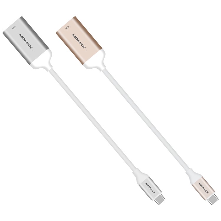 MOMAX Type-C USB3.1 to HDMI Adapter Converter Cable 20cm for Samsung Galaxy Note 8 / S8 Plus / S8 - Silver Color-8