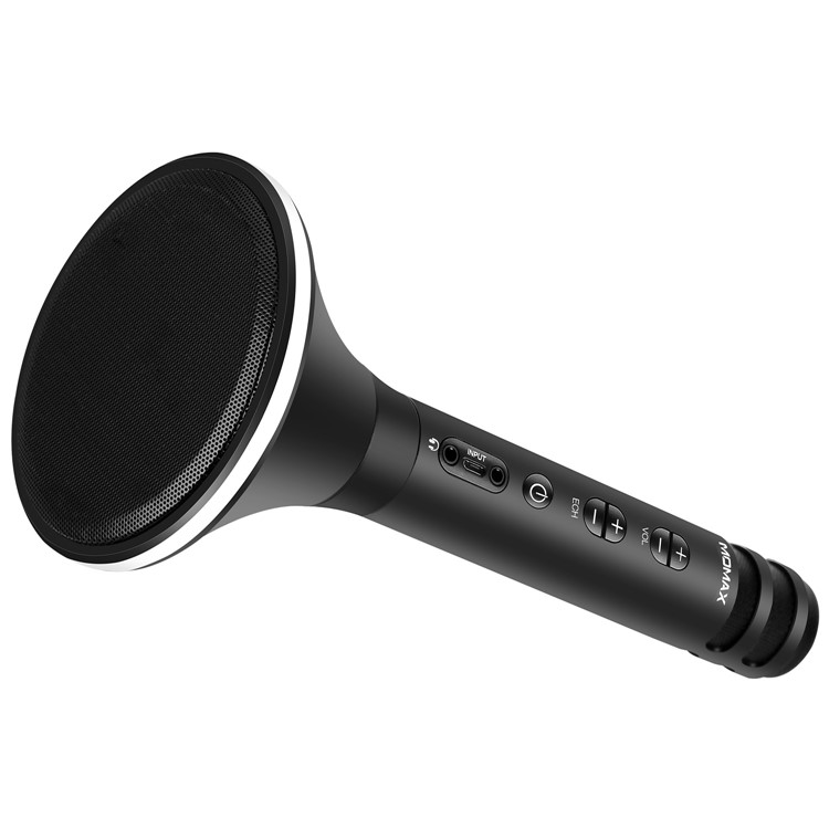 MOMAX K-MIC PRO Wireless Karaoke Microphone Kit with Mobile Phone Holder - Black-2