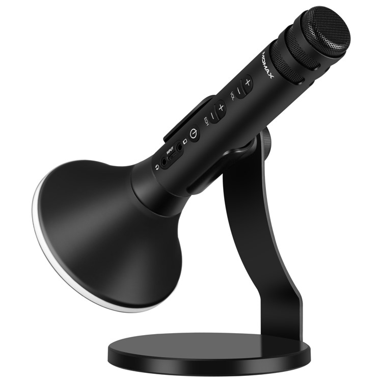 MOMAX K-MIC PRO Wireless Karaoke Microphone Kit with Mobile Phone Holder - Black-5