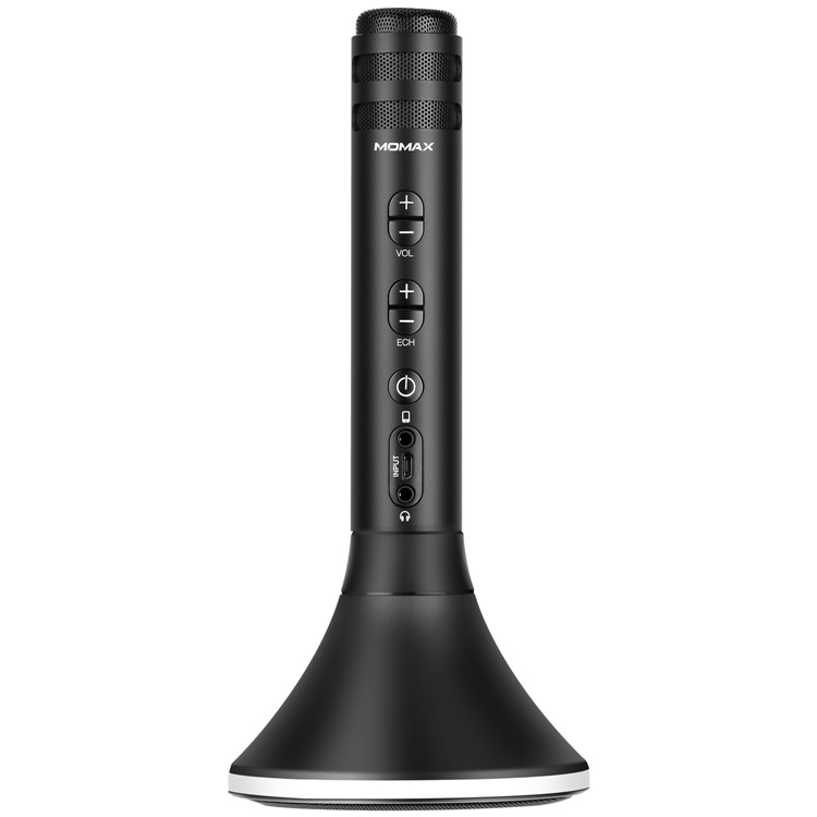 MOMAX K-MIC PRO Wireless Karaoke Microphone Kit with Mobile Phone Holder - Black-7