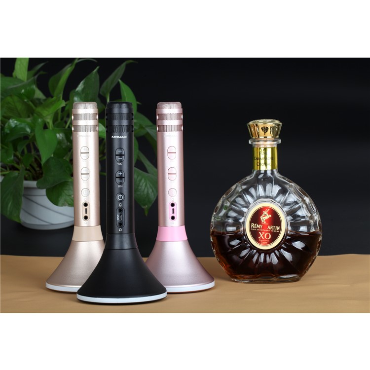 MOMAX K-MIC PRO Wireless Bluetooth Mobile Microphone Karaoke Kit with LED Light - Rose Gold Color-14