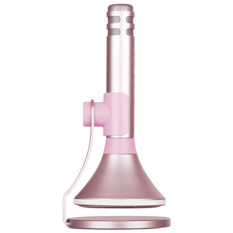 MOMAX K-MIC PRO Wireless Bluetooth Mobile Microphone Karaoke Kit with LED Light - Rose Gold Color-6