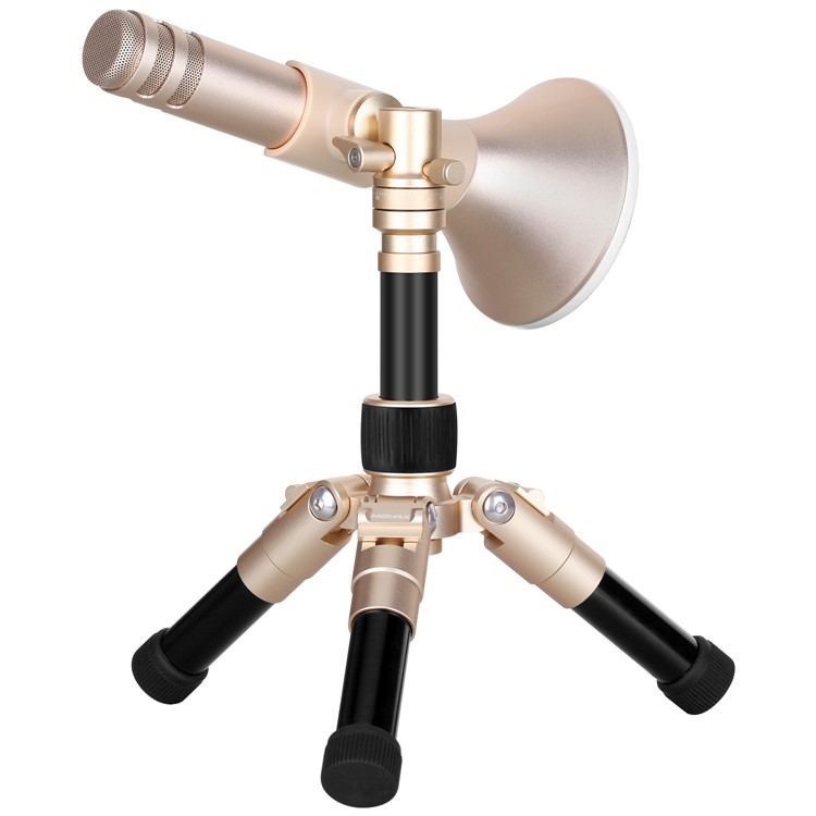 MOMAX K-MIC PRO Wireless Microphone Karaoke Portable Bluetooth Microphone Singing Machine - Gold Color-13