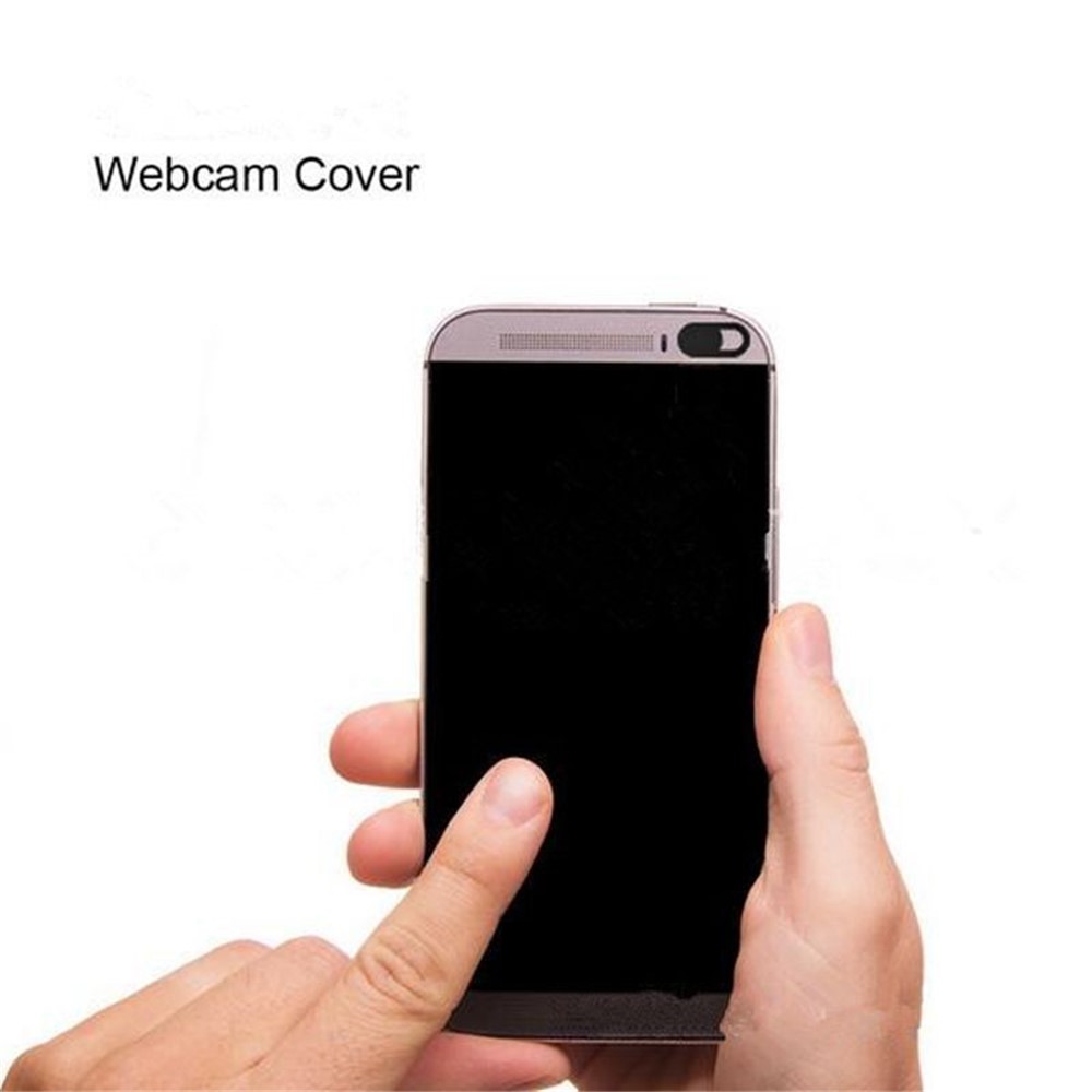 2Pcs/Set Webcam Cover Anti-spy Laptop Camera Slider Cover for iPad PC Macbook Tablet Lens Privacy Sticker - Black-5