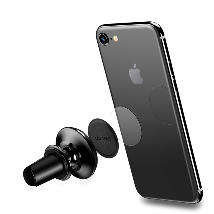 USAMS US-ZB023 PU Leather Coated Stainless Steel Magnetic Suction Sticker - Black-2