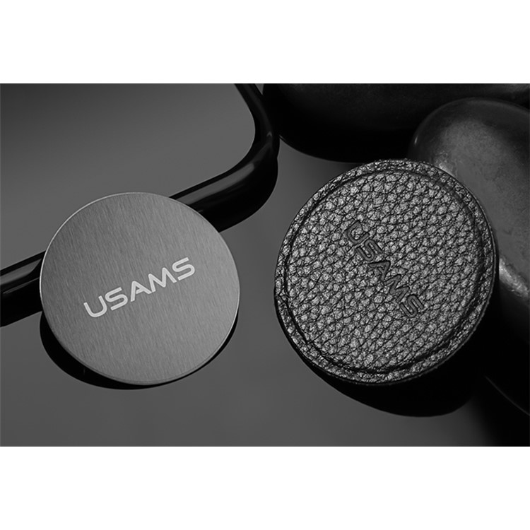 USAMS US-ZB023 PU Leather Coated Stainless Steel Magnetic Suction Sticker - Black-3
