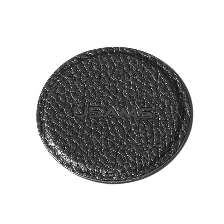USAMS US-ZB023 PU Leather Coated Stainless Steel Magnetic Suction Sticker - Black-4