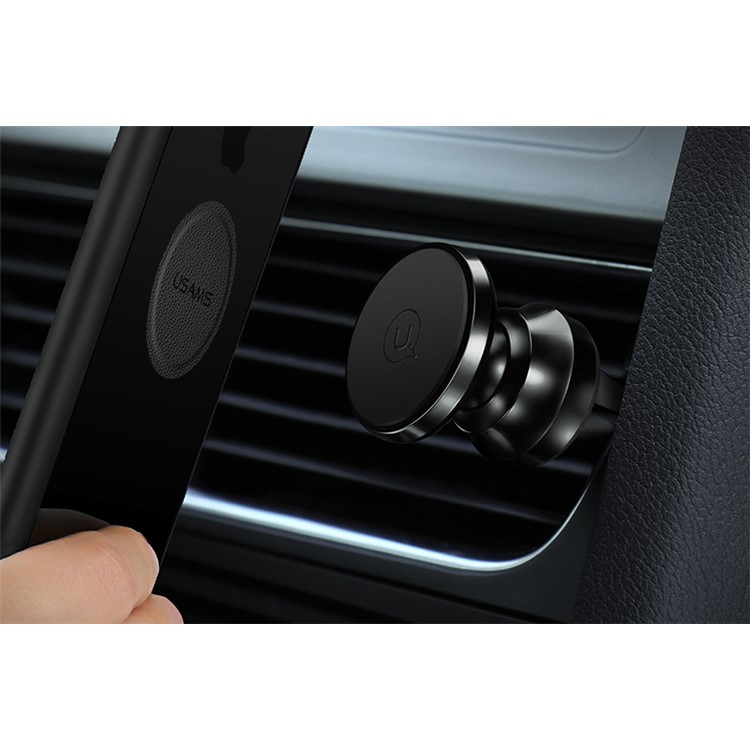 USAMS US-ZB023 PU Leather Coated Stainless Steel Magnetic Suction Sticker - Black-5