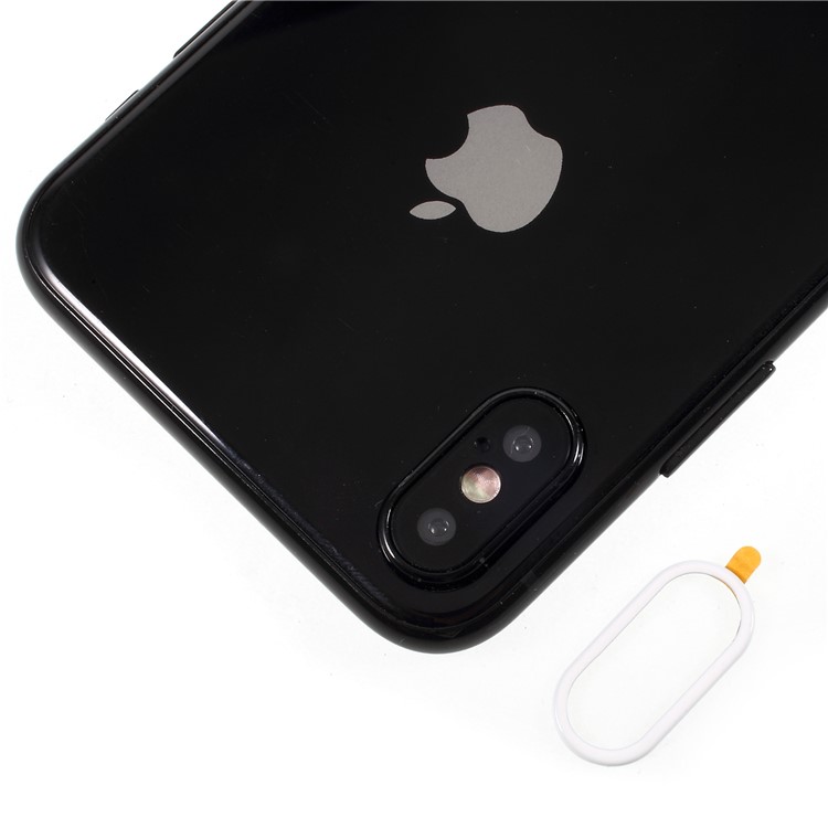 CMZWT Back Camera Lens Protector Cover + Eject Pin for iPhone X(Ten) - White-4