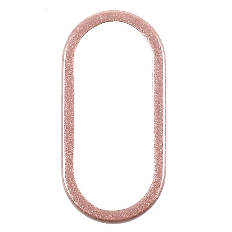 Reemplazo de Anillo de Protección de Lente de Cámara Trasera CMZWT + Pin de Expulsión Para Iphone X/10 - Color de Oro Rosa