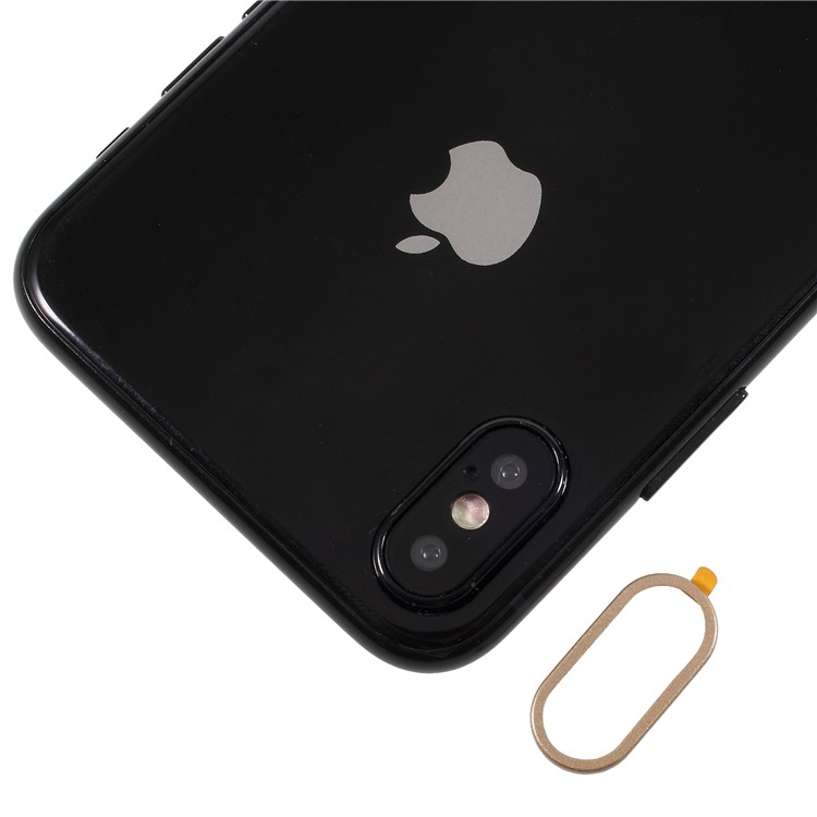CMZWT Rear Camera Lens Protective Ring + Eject Pin Set for iPhone X/10 - Gold Color-4